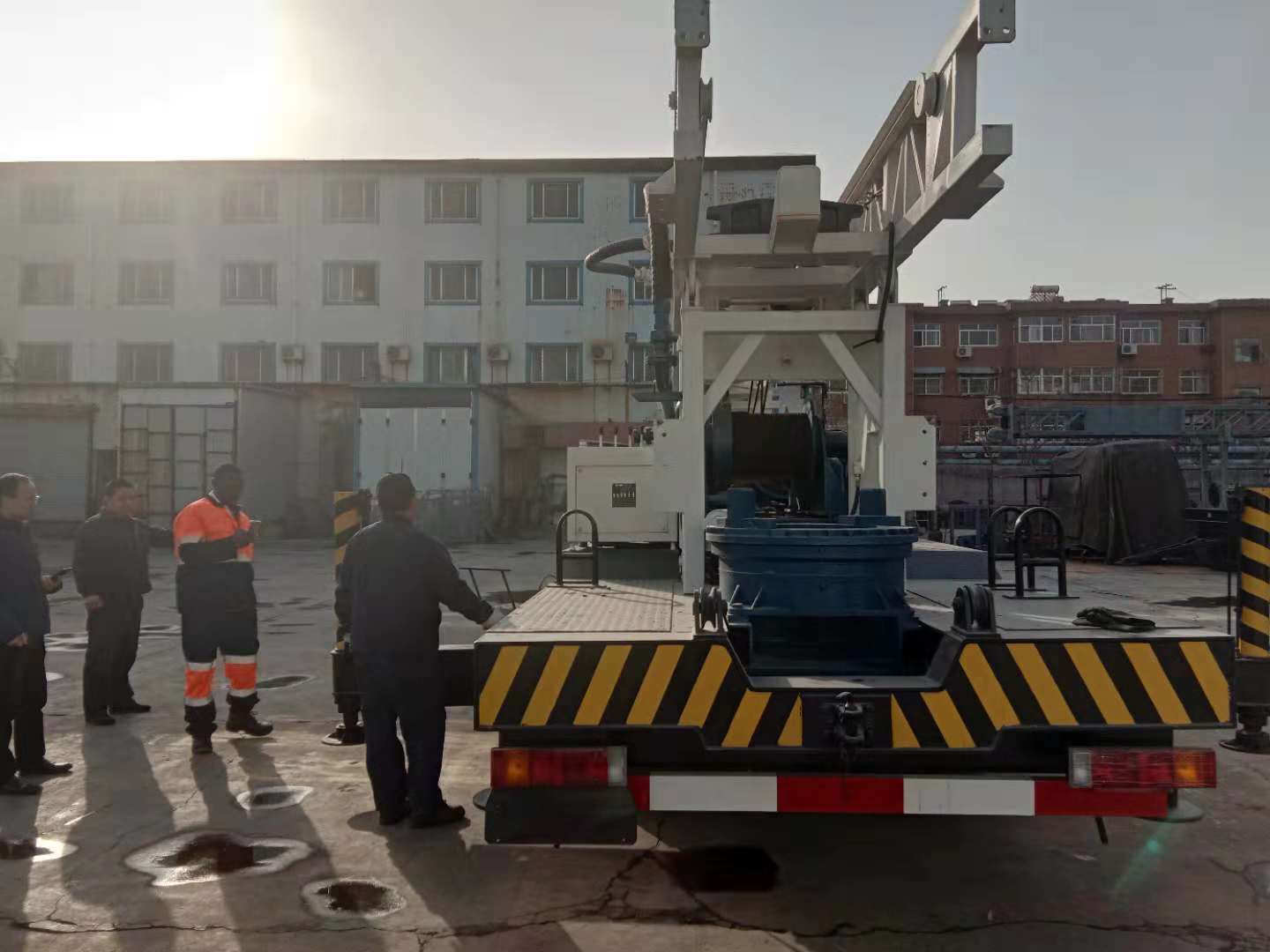 Welcome to visit BINZUAN drilling rig factory and negotiate business about BZC400 water well drilling rig