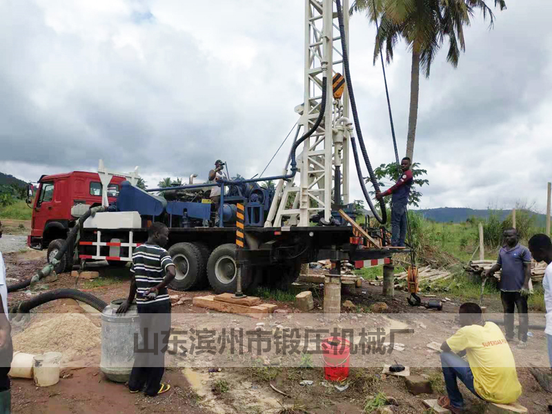 BZC300CHW 6X6 water well driling rig in Ghana