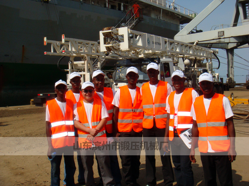 BZC350 water well drilling rig in Sudan construction site